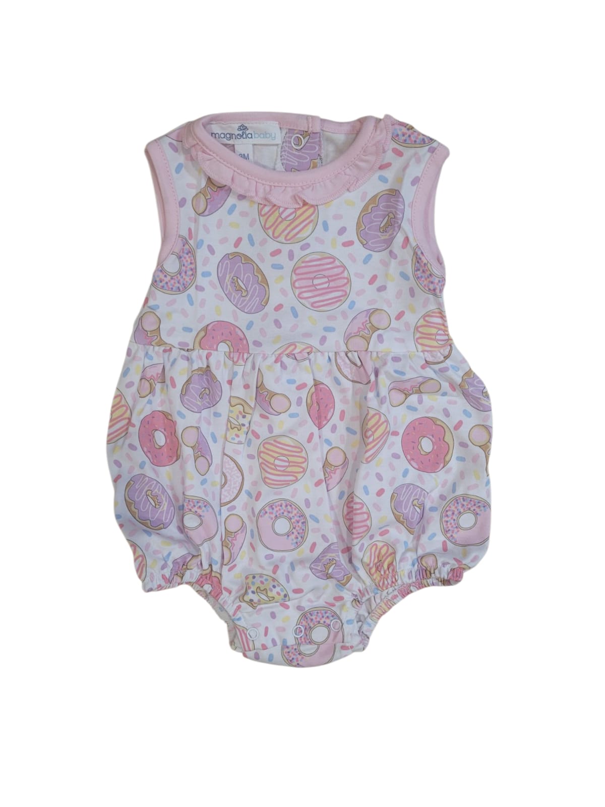 MAGNOLIA BABY - Donut Dreams S/less Girl Bubble Pink