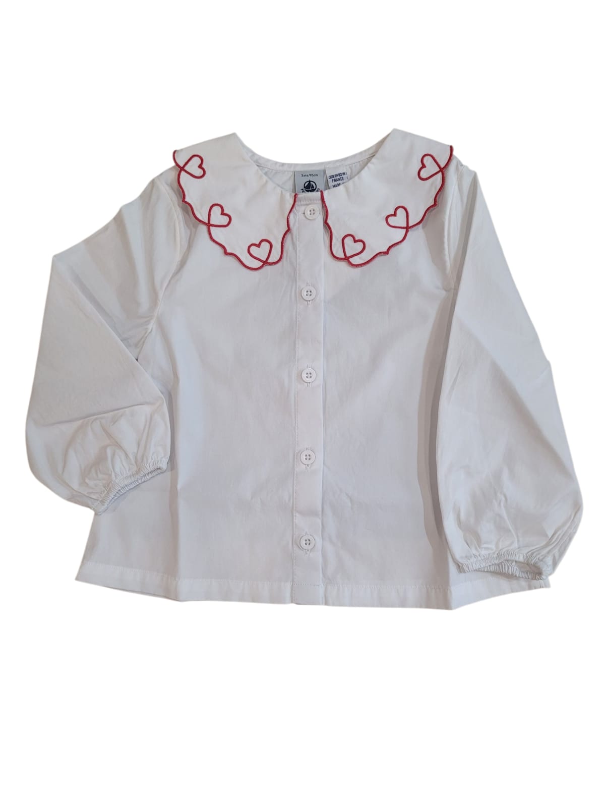 PETIT BATEAU - Girl Blouse With Heart Detail