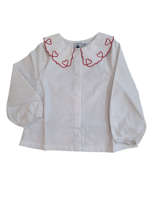 PETIT BATEAU - Girl Blouse With Heart Detail