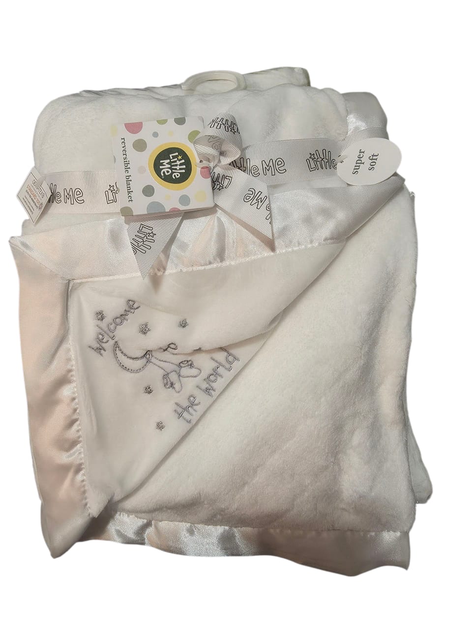 LITTLE ME - Welcome To The World Reversible Blanket