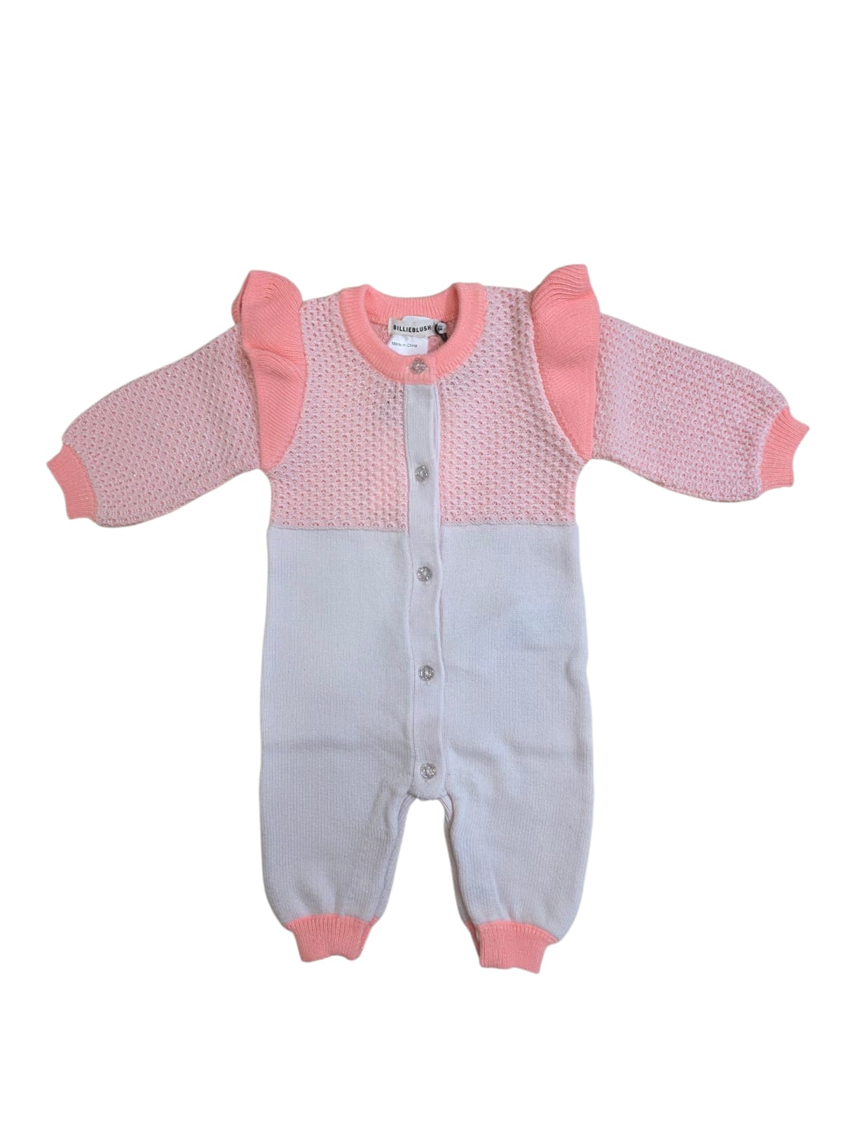 BILLIEBLUSH - Newborn Raffle Shoulder Jumpsuit