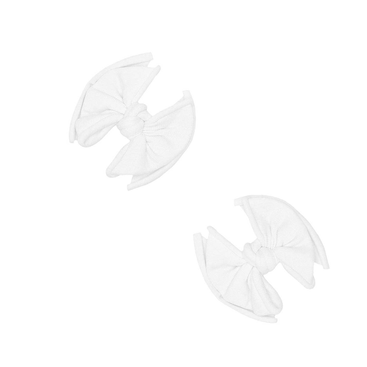 Baby Bling® 2-Pack Baby FAB® Clips soft nylon bow hair clips