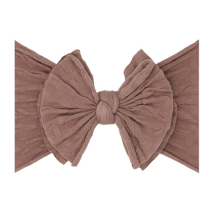 Baby Bling® Waffle FAB® textured soft nylon bow headband