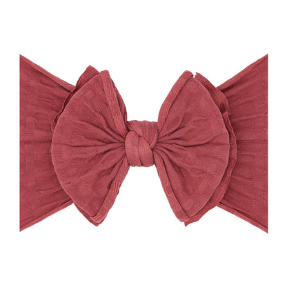 Baby Bling® Waffle FAB® textured soft nylon bow headband