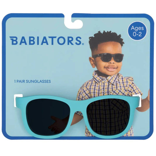 Turquoise Navigator  Kids Sunglasses on Peggable Hangtag
