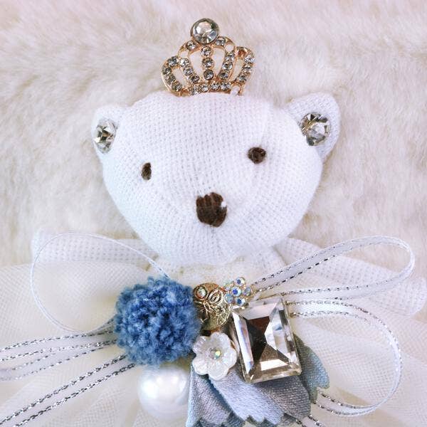 DOE A DEAR - Princess Bear Furry Jumbo Purse