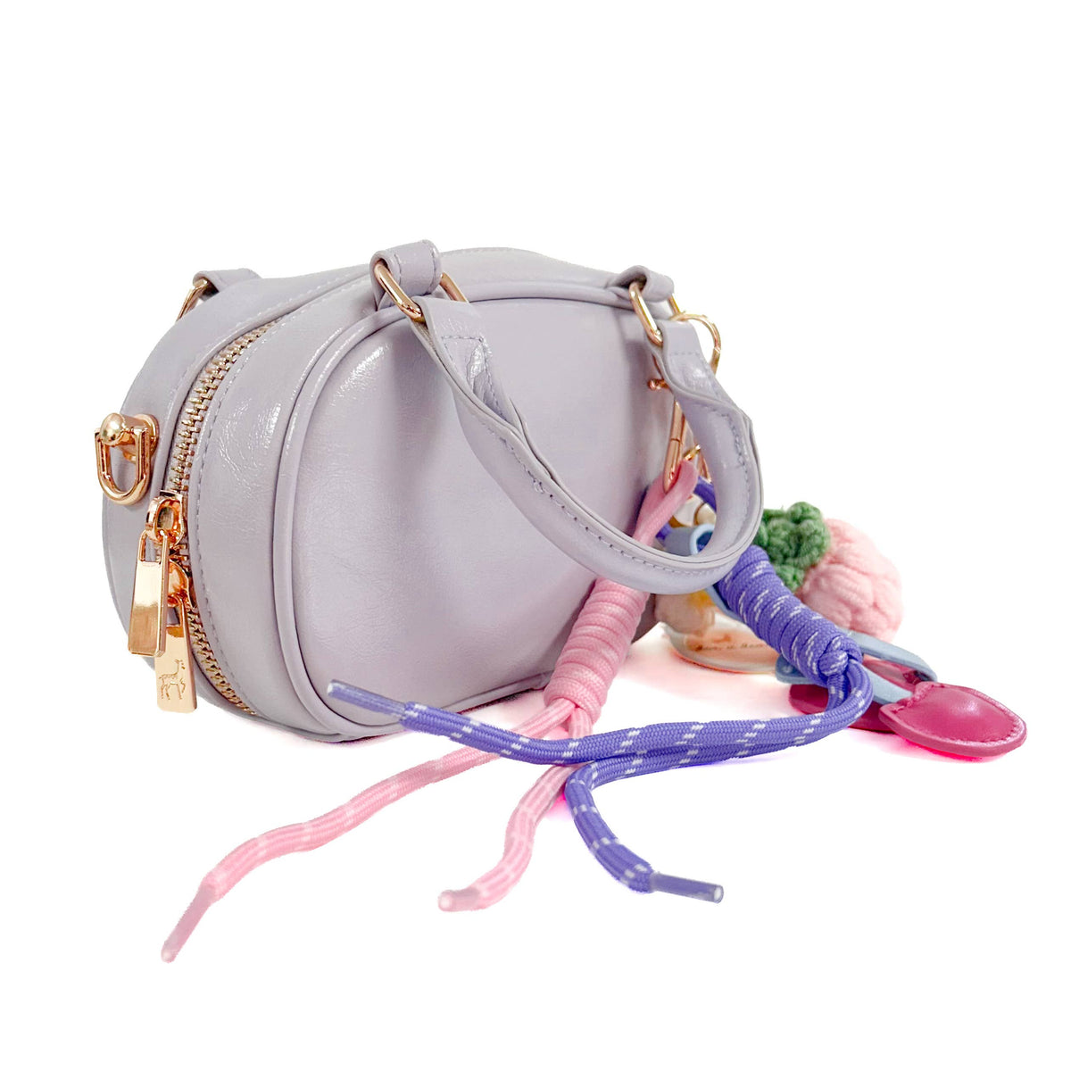 DOE A DEAR - Bowler Purse with Charms