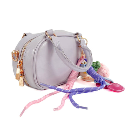 DOE A DEAR - Bowler Purse with Charms