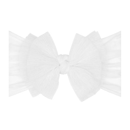 Baby Bling® Tulle FAB® soft nylon headband with tulle bow