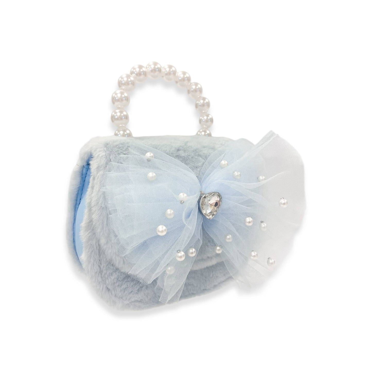 DOE A DEAR -  Mesh Bow Furry Purse