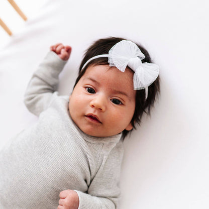 Baby Bling® Tulle Baby FAB® Skinny soft tulle bow headband