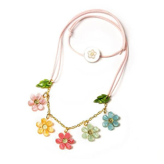 LILIES & ROSES -  Colorful Flowers Necklace