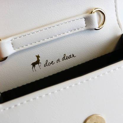 DOE A DEAR - Unicorn & Cherry Applique Purse