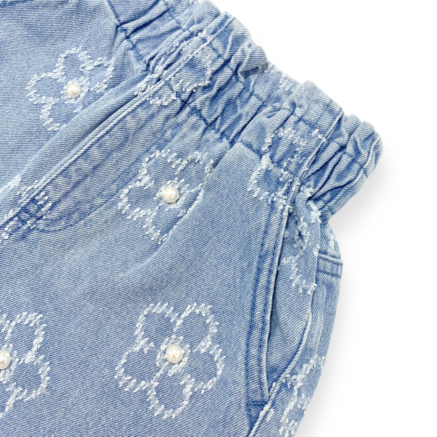 DOE A DEAR - Floral Denim Shorts