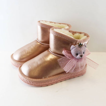 DOE A DEAR - Pink Handcrafted Princess Bear Boot