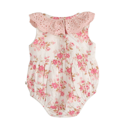 Nova Floral Baby Romper + Headband (Organic)
