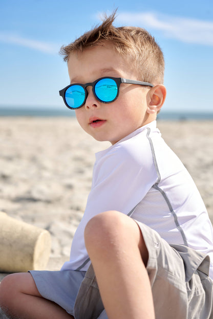 BABIATORS - Jet Black w/ Cobalt Blue Lens  Polarized Keyhole Sunglasses