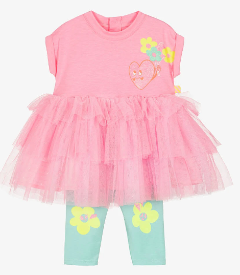 BILLIEBLUSH - Baby Jersey/Tulle Dress & Legging Set