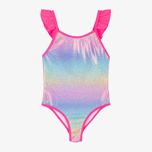 BILLIEBLUSH - Glitter Multicolor Swimsuit W Flounced Straps