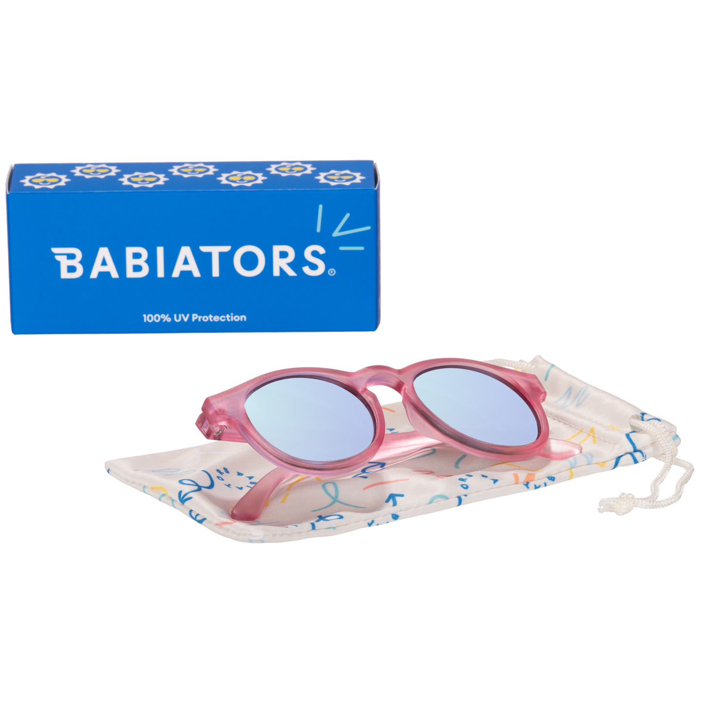 BABIATORS - Fuchsia Haze Keyhole with Purple Mirrored Lenses