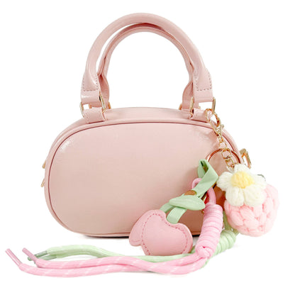 DOE A DEAR - Bowler Purse with Charms