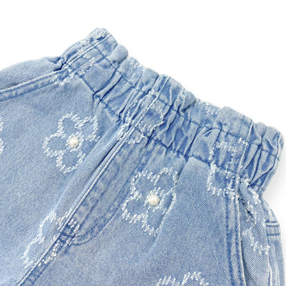 DOE A DEAR - Floral Denim Shorts