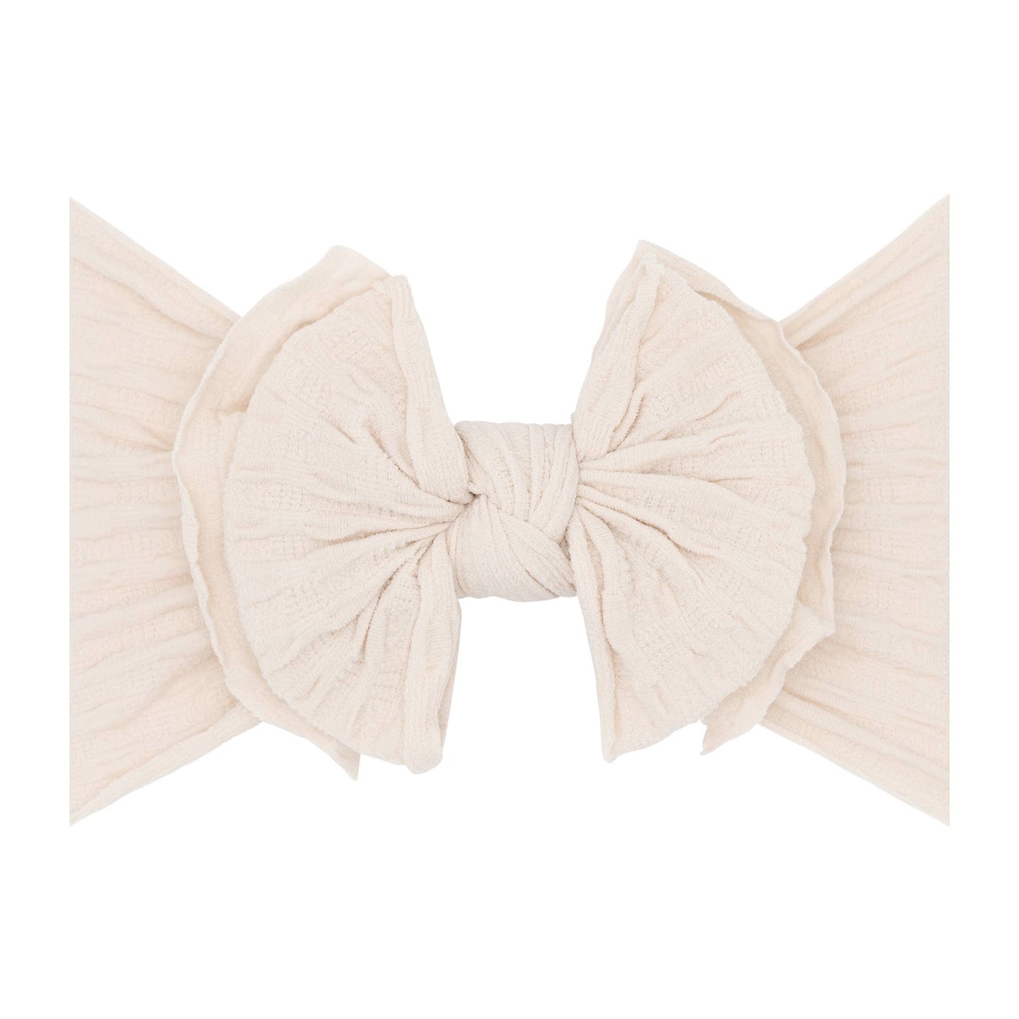 Baby Bling® Waffle FAB® textured soft nylon bow headband