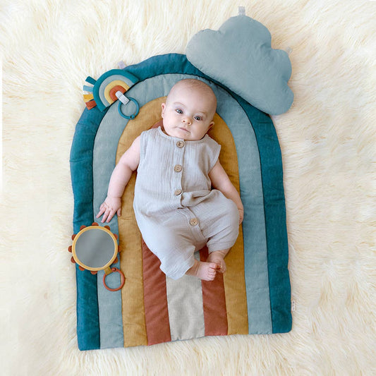 Bitzy Bespoke Ritzy Tummy Time™ Rainbow Play Mat