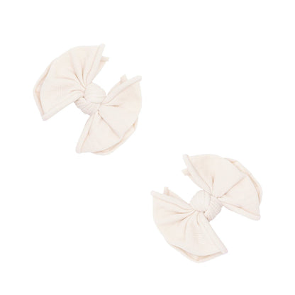 Baby Bling® 2-Pack Baby FAB® Clips soft nylon bow hair clips