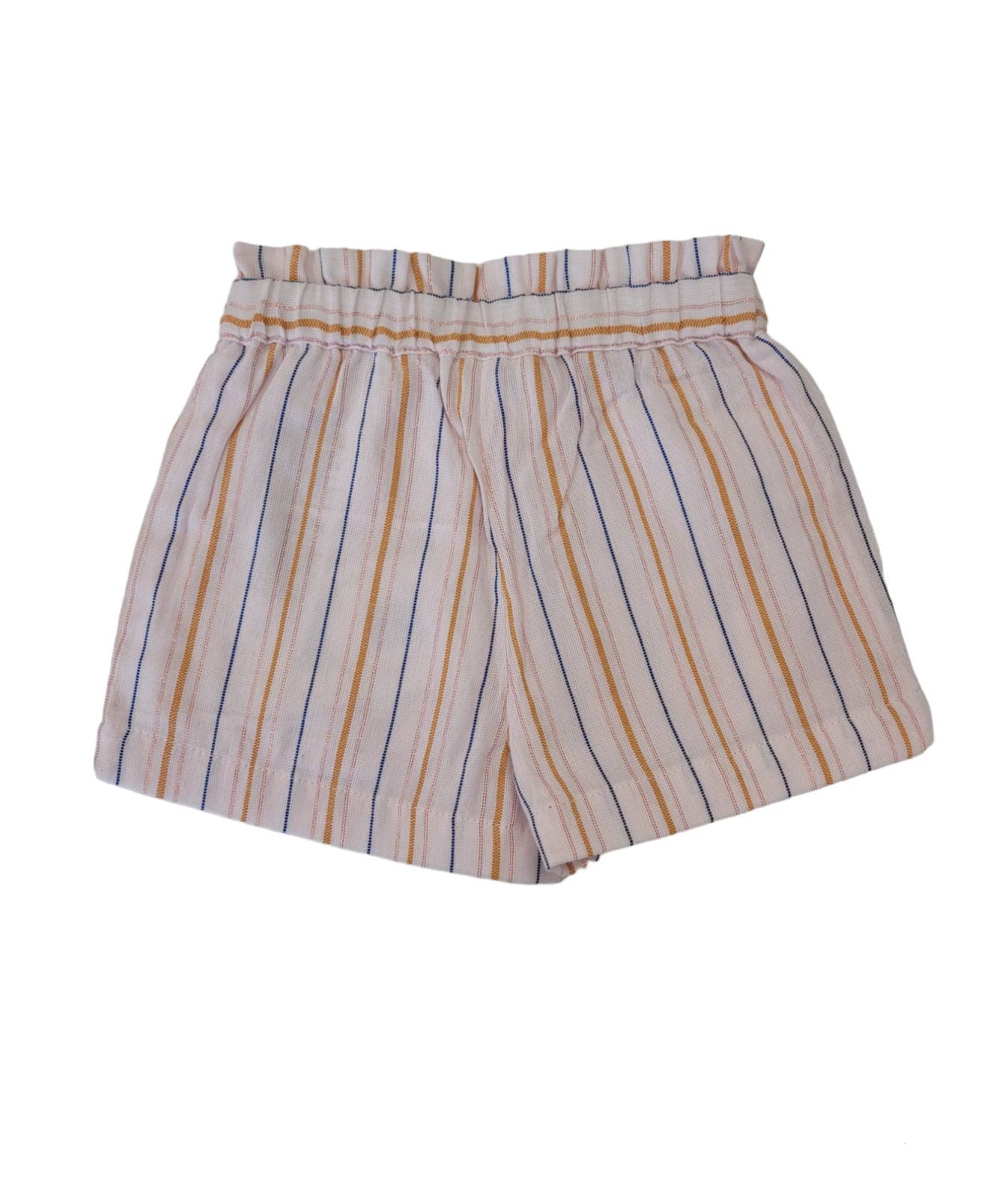 CARREMENT BEAU - Gauze Shorts W/ Multico Small Stripes