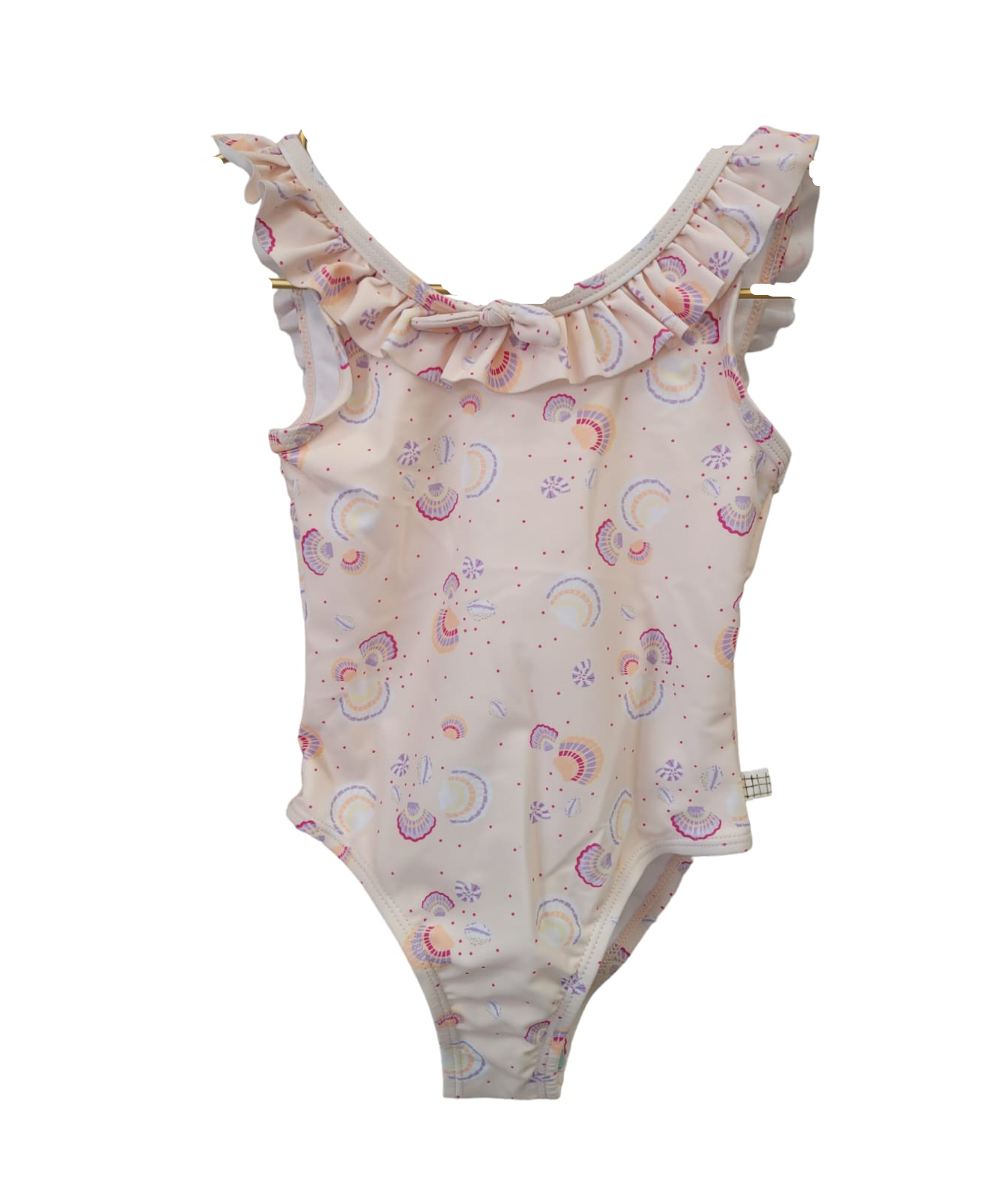 CARREMENT BEAU - Girls Swimsuit W/ Allover Seashell Print