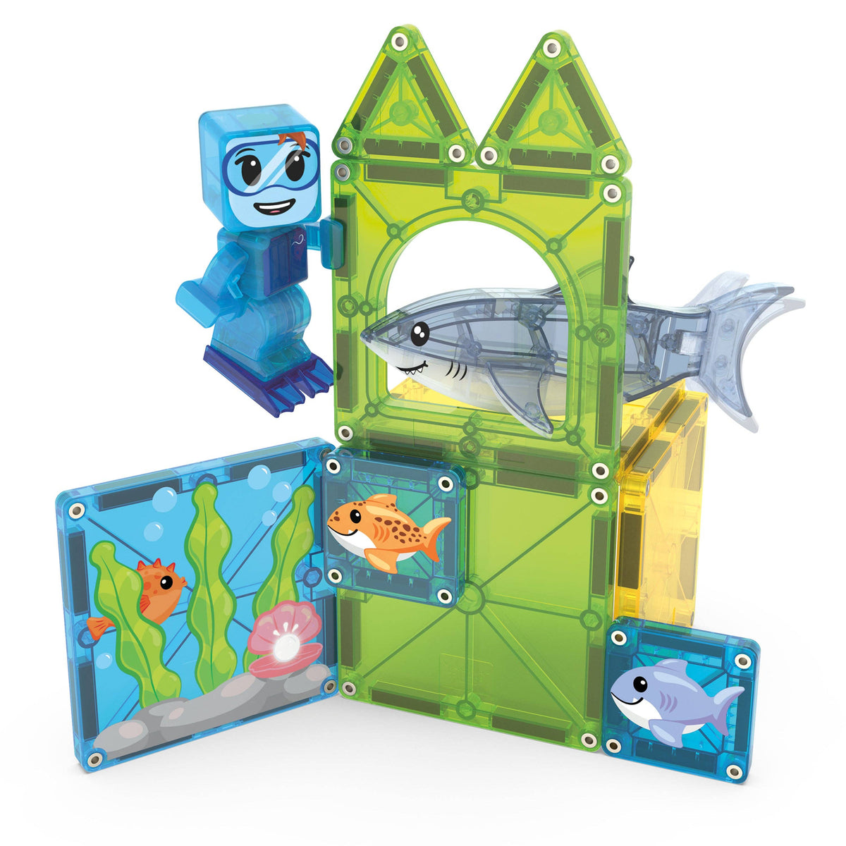 MAGNA-TILES - Shark Dive 13 Piece Set