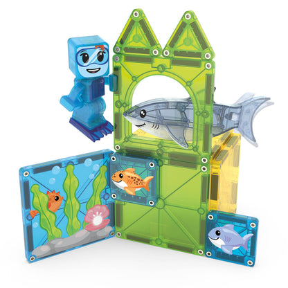 MAGNA-TILES - Shark Dive 13 Piece Set