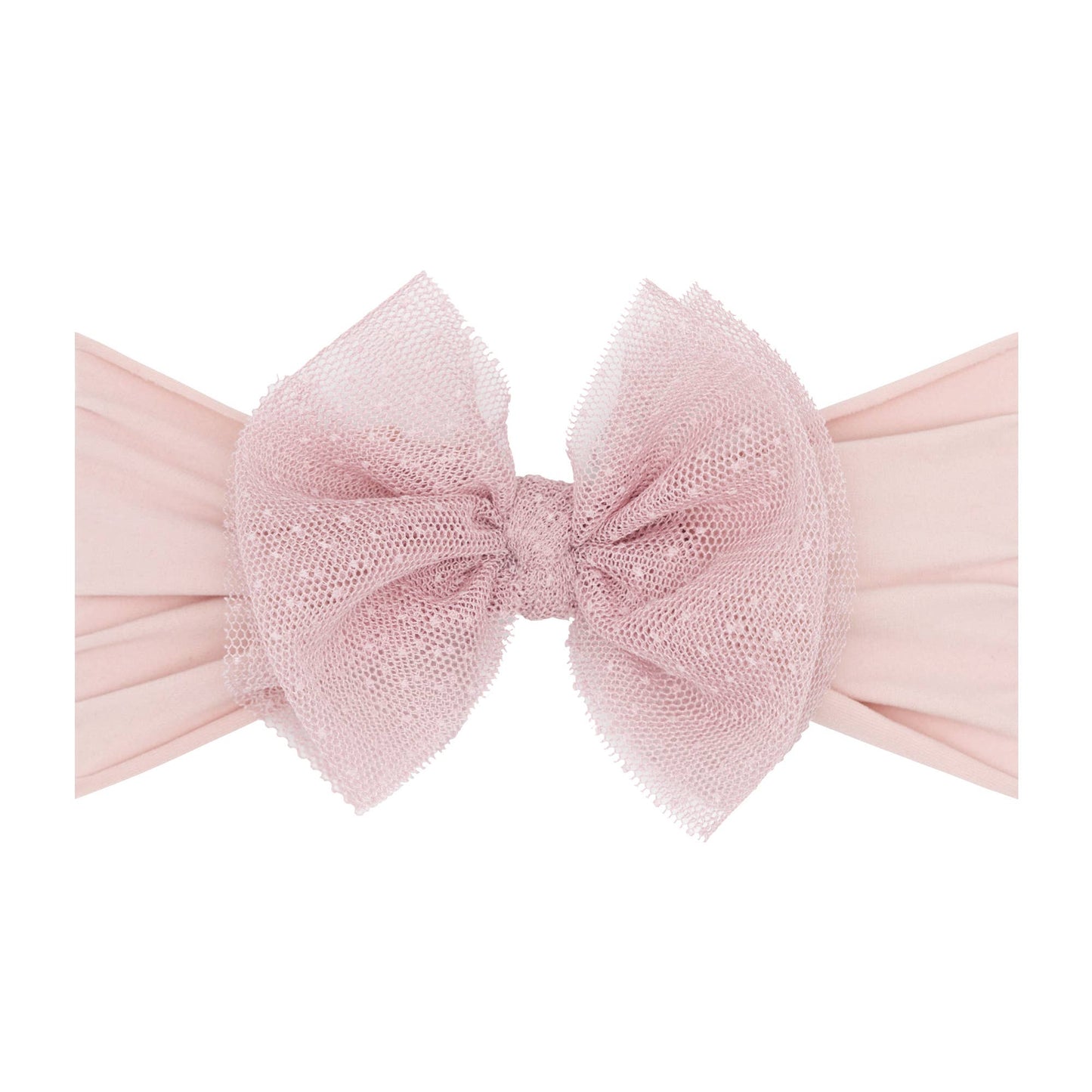Baby Bling® Tulle FAB® soft nylon headband with tulle bow