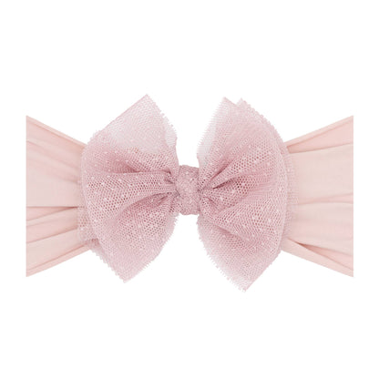 Baby Bling® Tulle FAB® soft nylon headband with tulle bow