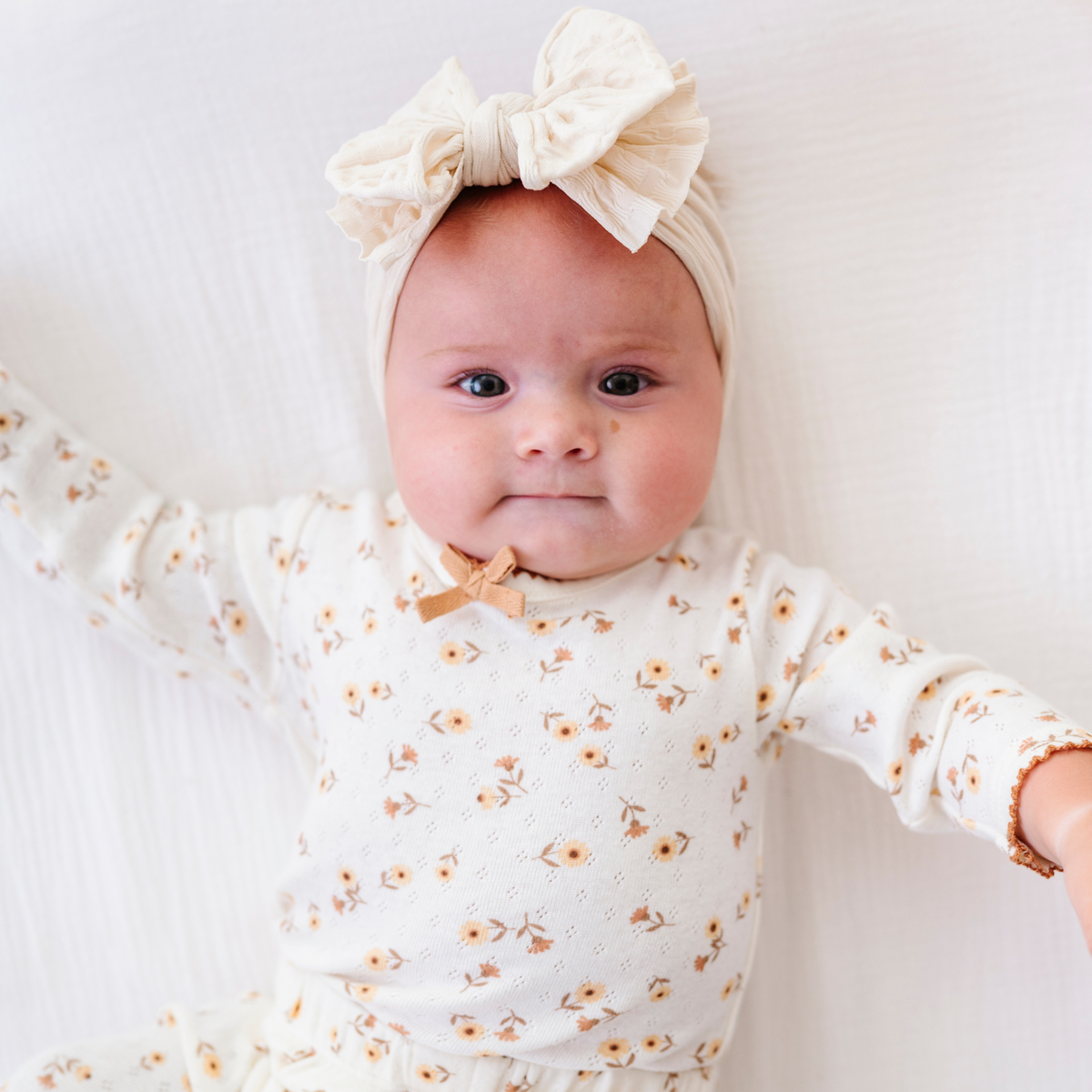 Baby Bling® Waffle FAB® textured soft nylon bow headband