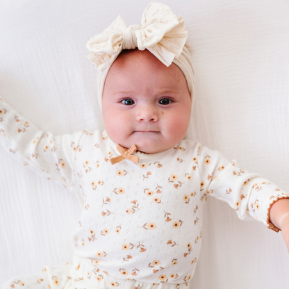 Baby Bling® Waffle FAB® textured soft nylon bow headband