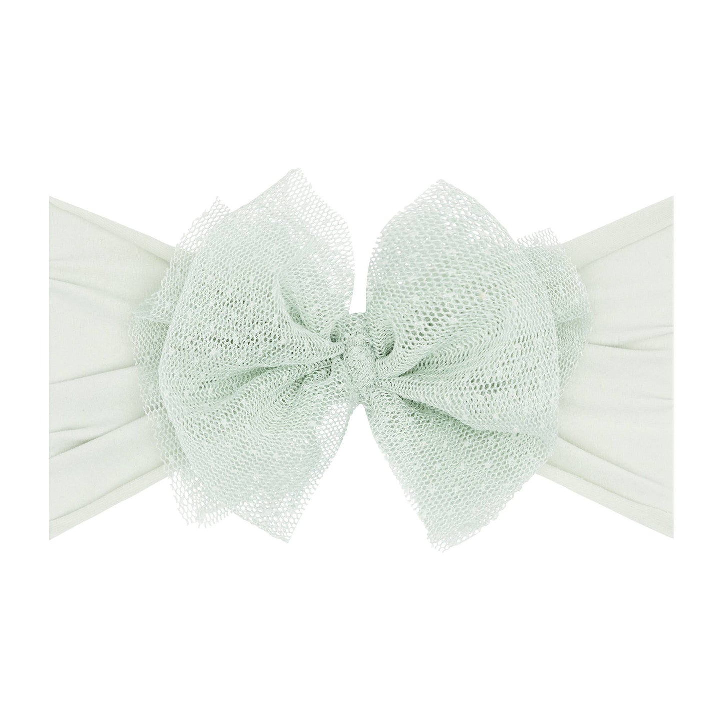 Baby Bling® Tulle FAB® soft nylon headband with tulle bow
