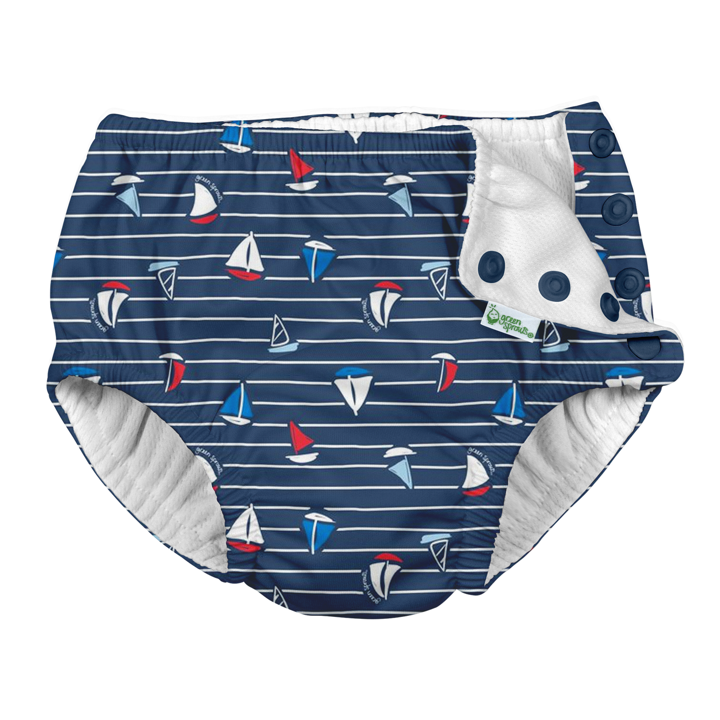 Snap Reusable Absorbent Swimsuit Diaper - Fresh Prints