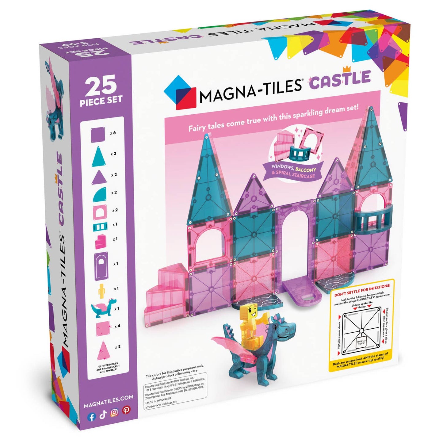 MAGNA-TILES -  Castle 25-Piece Set
