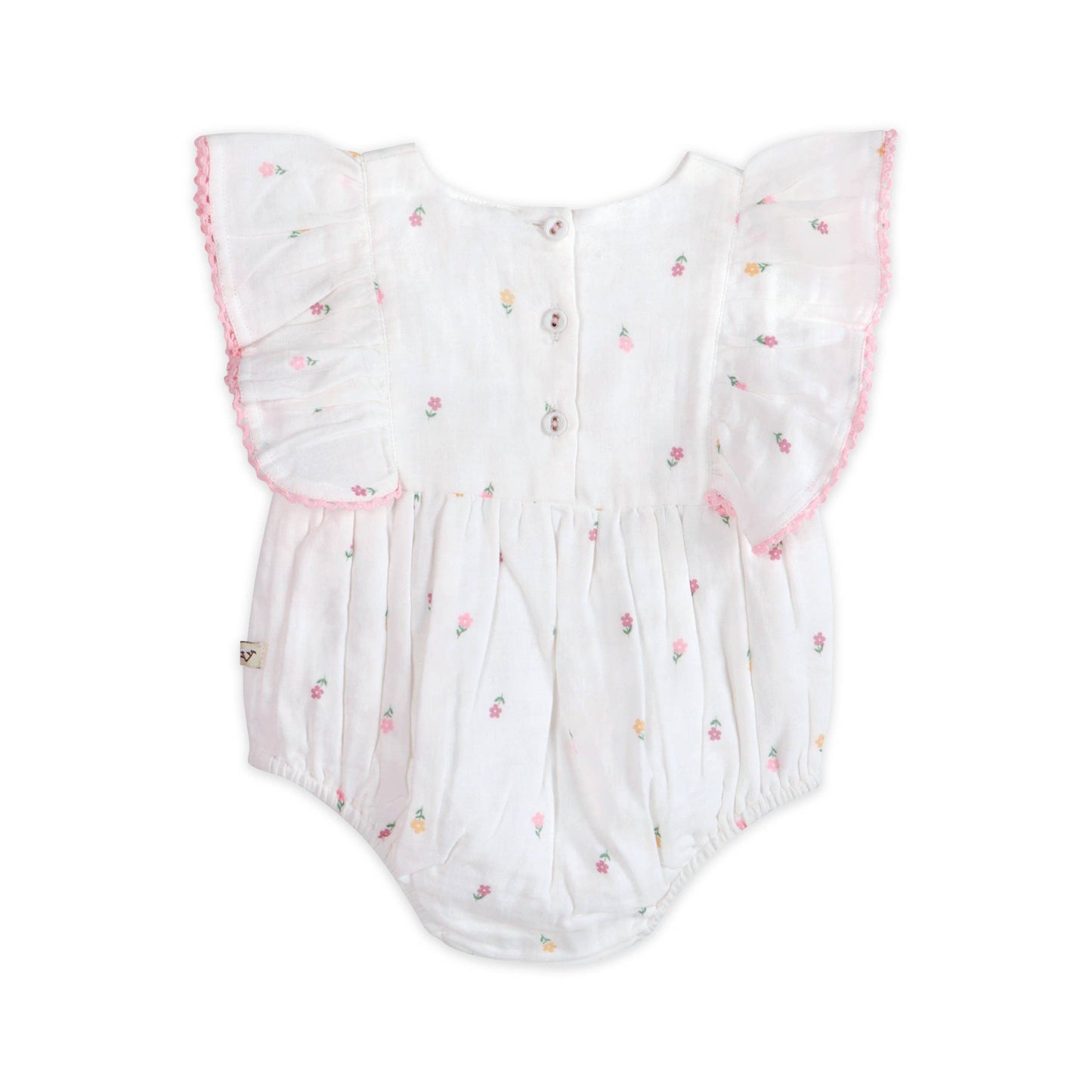 Margot Flower Baby Romper + Headband (Organic)