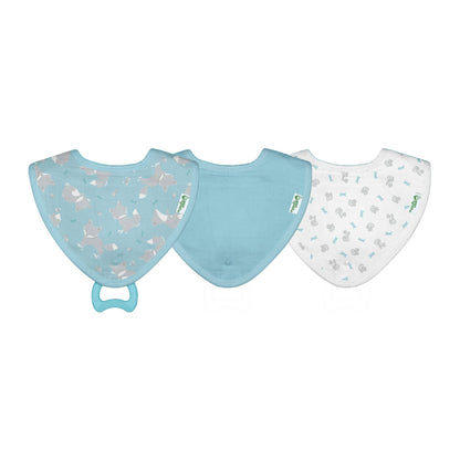 Muslin Stay-dry Teether Bibs 3 pk