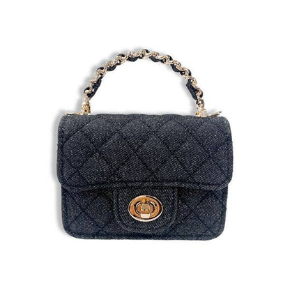 DOE A DEAR -  Sparkly Denim Quilted Purse