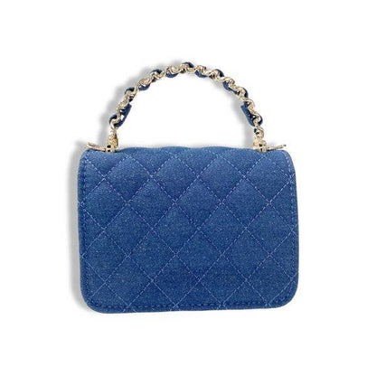 DOE A DEAR -  Sparkly Denim Quilted Purse