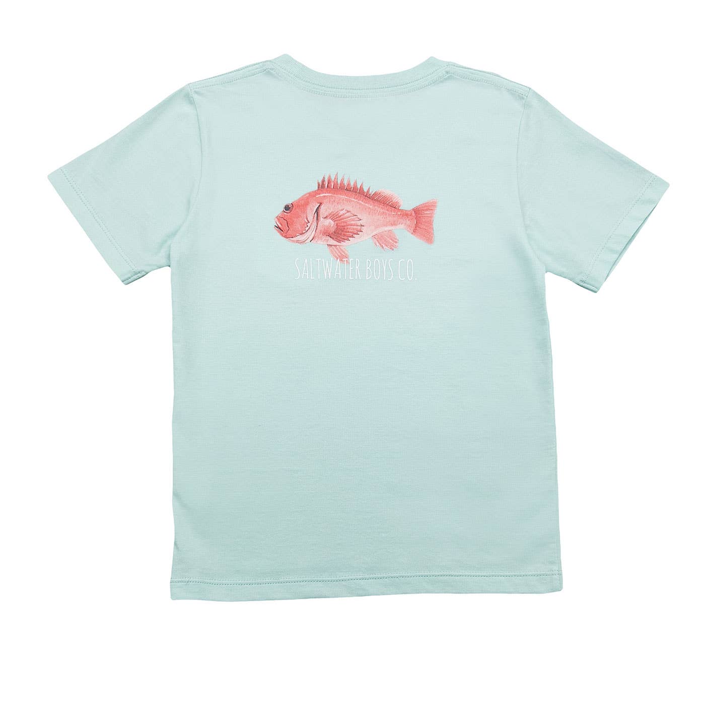 Boys Red Fish Graphic Tee -Aqua
