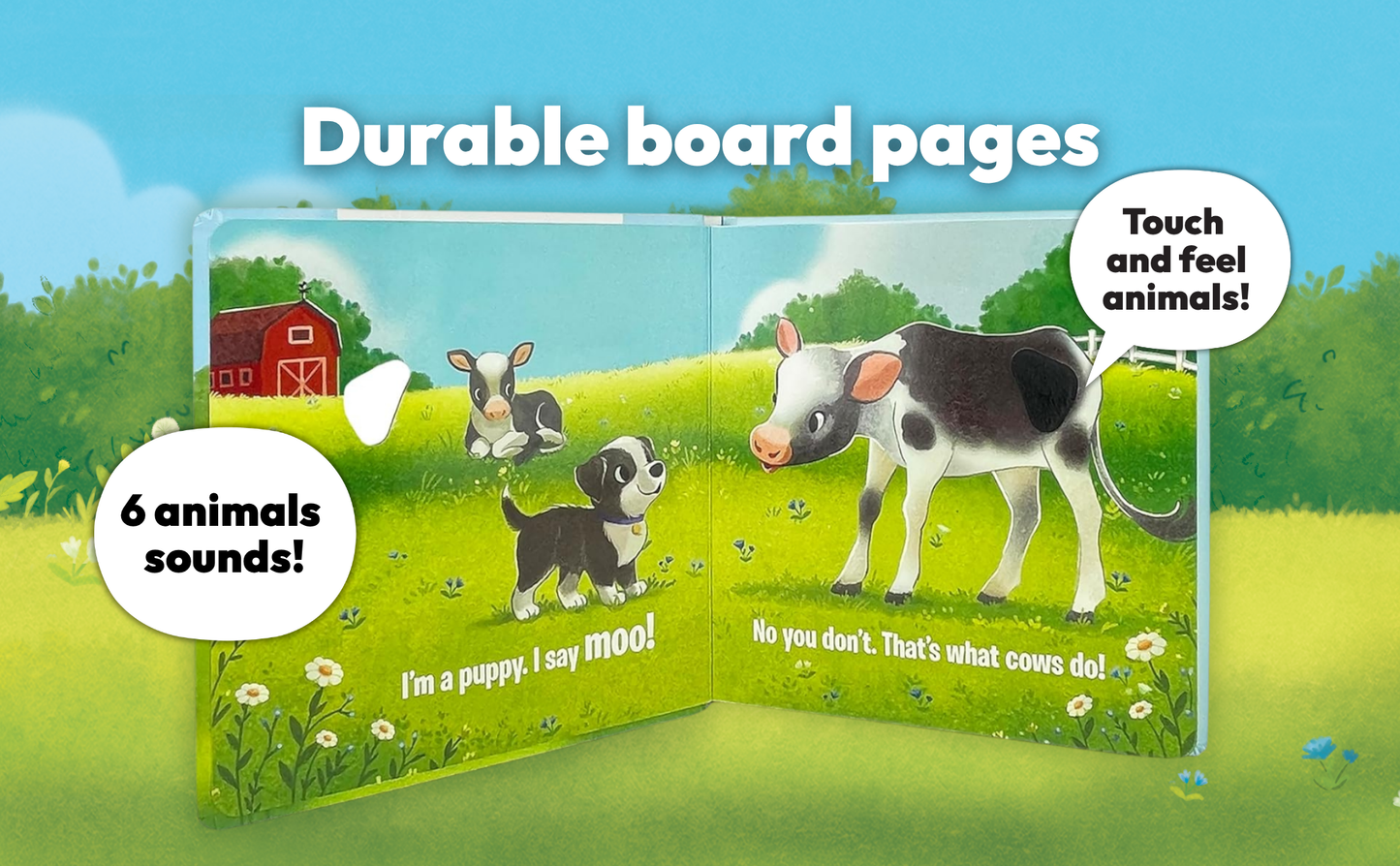 Do Puppies Moo? Listen, Touch & Feel Interactive Board Book