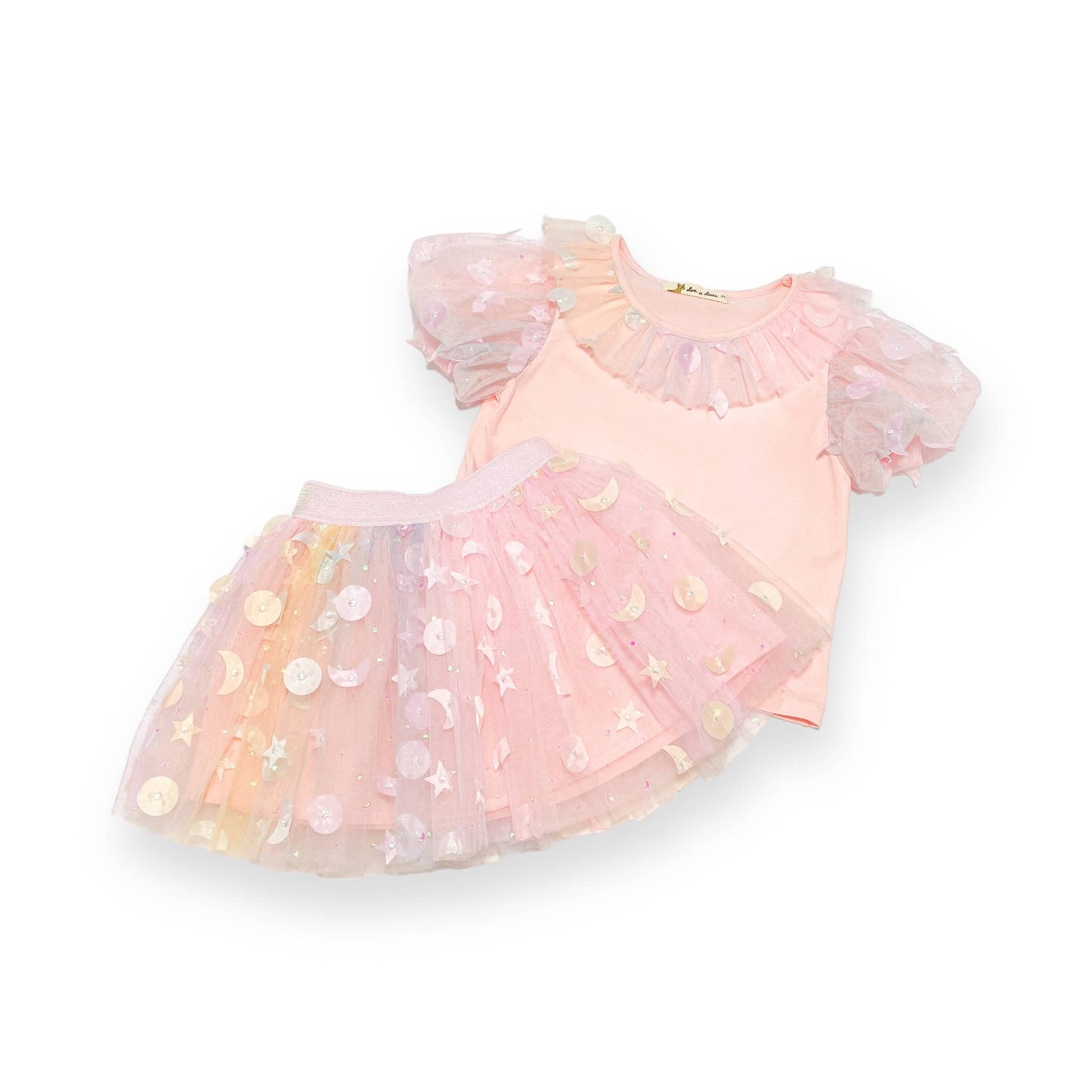 DOE A DEAR -  Moon & Star Embellished Tutu