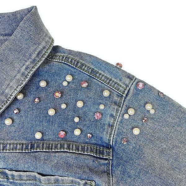 DOE A DEAR - Embellished Denim Jacket