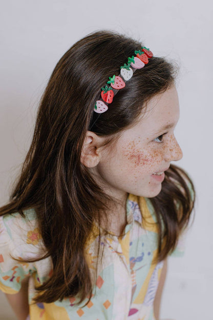 LILIES & ROSES - Strawberry Pearlized Headband