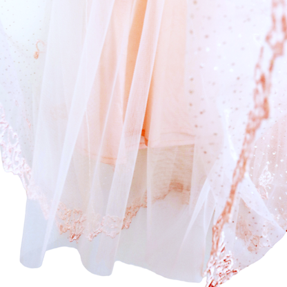 DOE A DEAR -  Floral Embroidery Mesh Dress